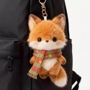 귀여운 별 스카프 여우 인형 펜던트 가방 참장식 열쇠고리 키링 친구 선물