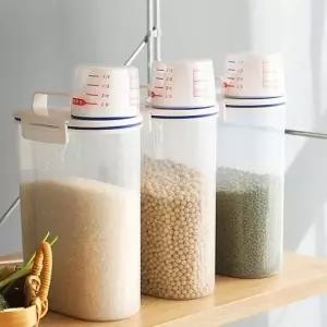 잡곡 보관용 밀폐용기 쌀 저장통 시리얼 사료 보관 케이스 냉장고 수납용기