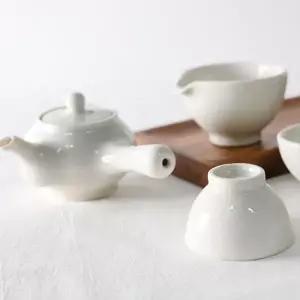 2인 다기 세트 고급 선물용 다도 백자 다기 세트 찻잔 숙우 홈카페 전통숙우 주전자