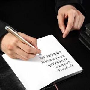 델리 메탈 사인펜 0.5mm PREMEC 학교 필기 잉크 스무스 사무실 볼펜 젤 스위스 리필 블랙