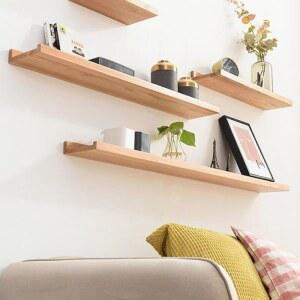 원목 다용도 선반 벽걸이 옷걸이거치대 티슈 미니 북유럽 라이트 책꽂이 테이블