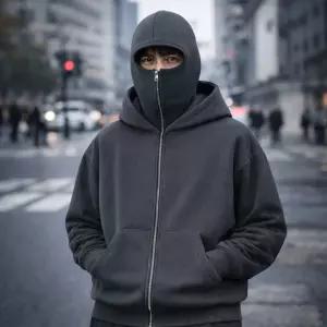 마리수 바라클라바 후드티 남여공용 기모 빅사이즈 오버핏 후드집업