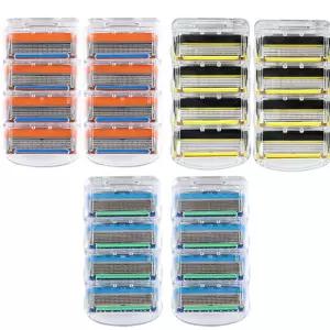 질레트 호환 최고급 퓨전 프로글라이드 프로쉴드 파워 매뉴얼 호환용 5중 면도날 2팩(8입)