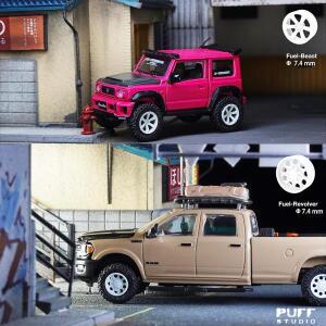 PUFF 1/64 모델 자동차 바퀴 스포츠 차량용 고무 타이어가 있는 지형 핫 휠 MINIGT Tomica D: 13.5mm