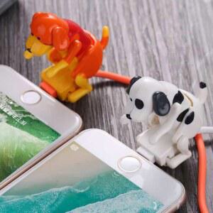 움직이는 강아지 충전기 춤추는 스마트 타입C 화이트 1개