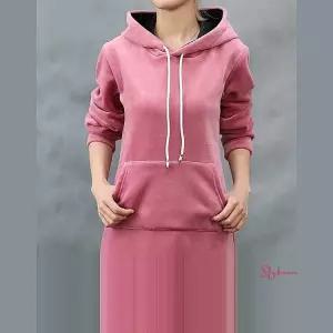 후드원피스 겨울 캐주얼 벨벳 기모 컬러감 화사한후드 미니 가을 여성 슬림핏ocz252