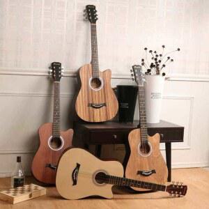 통기타 초보자 입문용 핑크기타 악기 포크기타 41인치 포크 기타 38