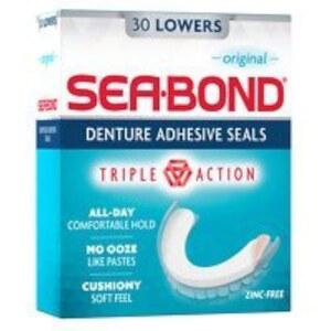 Sea Bond 틀니 접착 웨이퍼 2pc - 하부