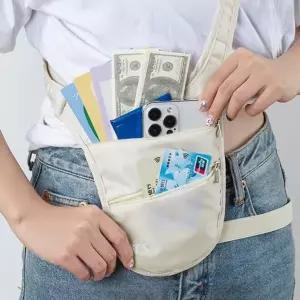 여행용 힙색 초경량 보안 캐주얼 도난 방지 힙색 다용도 가방 크로스바디 크로스 슬링백 보조 슬림