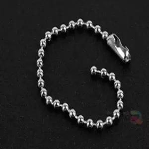 키홀더 다목적 10cm 구슬줄 500개입 키고리 금속키링 열쇠고리줄 군번줄