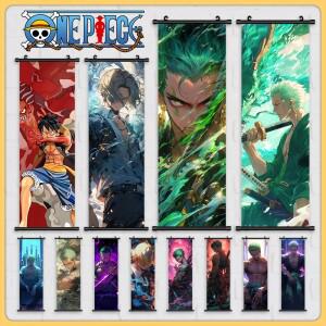 Sanji 캔버스 페인팅 애니메이션 행잉 스크롤, 만화 모듈러 그림, 홈 데코, 월 아트, 원피스 조로 포스터