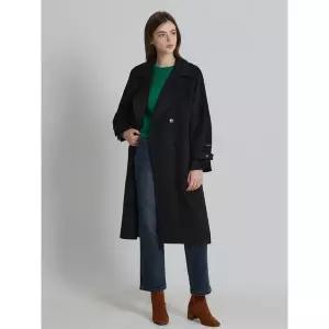 [하프클럽/오조크]울혼방 로브 벨티드 핸드메이드 코트 (택가격 399000원)