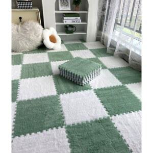 스웨이드 퍼즐매트 조각매트 조각 극세사매트 민트 화이트 방음 회색 흰색 매트 놀이방