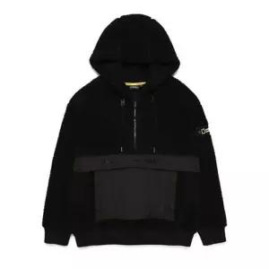 내셔널지오그래픽 내셔널지오그래픽 공용 차퍼 우븐 믹스 플리스 뽀글이 후드 티셔츠 N214UHD120