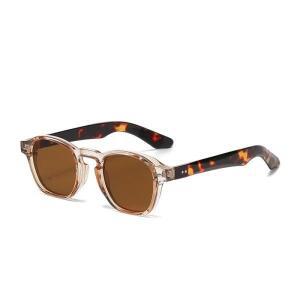 JNPCXI 레트로 리벳 남자 스퀘어 선글라스 패션 블루 그린 트렌드 쉐이드 UV400 여성 클리어 프레임