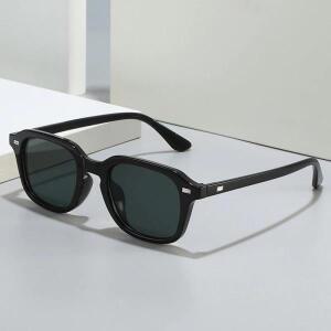 JNPCXI 스퀘어 캔디 컬러 여성 선글라스 레트로 리벳 트렌드 오렌지 음영 UV400