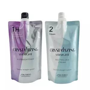 시세이도 매직약 크리스탈라이징 스트레이트 크림 400ml 신형 1제 H(건강모)+2제 크림