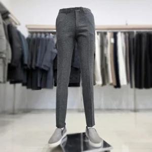 [레노마 옴므]23FW 스텐다드 모실크 블랜딩 슬랙스 팬츠  RPHMCP53A 다크그레이M08