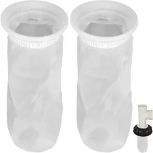 IBC 뚜껑 필터 나일론 스크린(2팩) - 세척 가능한 메쉬 빗물 물탱크 정원 관개에 이상적 내구성이 뛰어나고