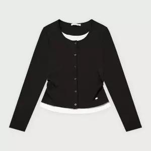 [행텐]여성 웨일 슬림핏 가디건 레이어드 티셔츠_10560-131-203-45-100_모다대구DG