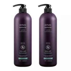 1+1 아브카 퍼퓸 바디워시 대용량 화이트머스크향 1000ml