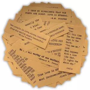 트릴루키데코 웨딩 스크랩북 스티커 러브 어록 빈티지 커플 러버 테마 기념 사진 앨범 레트로 에페메라