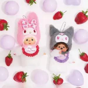 몬치치 x 산리오 키링 마이멜로디 쿠로미 치무탄