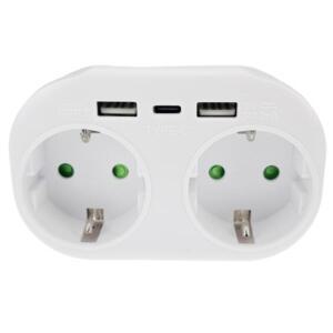 AC 콘센트가 있는 EU KR 플러그 전원 스트립 USB 충전 포트 벽 소켓 어댑터 홈 오피스용 전기