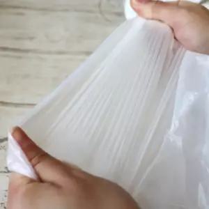 투명 옥수수 (100개) 쓰레기 식품용 썩는 생분해성 생분해 봉지 검정