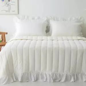 싱글이불 싱글침구세트 싱글침대이불세트 마리 스프레드 Q세트 화이트