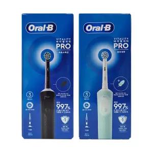 Oral-B 오랄비 바이탈리티 프로 전동칫솔/본체+충전기+초미세모1개 +크로스액션칫솔모 1개 /충전식/잇몸관리/전동칫솔/오랄-비