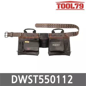 디월트 DWST550112 누벅가죽 파우치 세트 11포켓 일체형 공구집 못주머니 작업 툴벨트