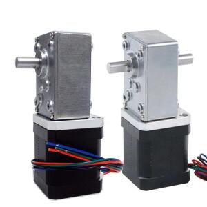 A58SW-42BY 웜기어 42 스테퍼 모터 NEMA 17 터빈 기어박스가 있는 스텝 각도 1.8 DC 감속기