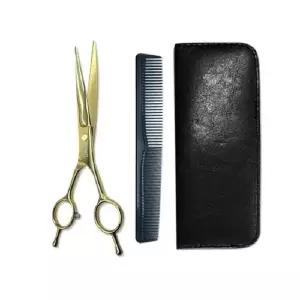 SC-04모모 펫전용 골드 커브가위케이스 일자빗포함