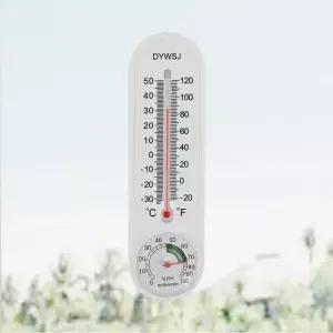 아날로그 온도계 습도계 옛날 목욕탕 벽걸이 온습도계 (WFKIHMF)