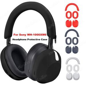 소니 호환  WH-1000XM6 소프트 실리콘 헤드폰 보호 케이스 스크래치 방지 땀 스킨 커버 이어 캡 액세서리