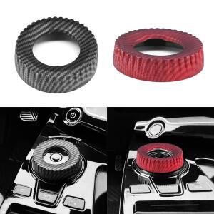 카니발몰딩 기아 EV6 스포티지 NQ5 셀토스 2022-2024용 ABS 무광 카본 패턴 콘솔 기어 변속 스위치 노브 미