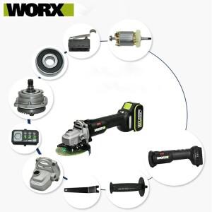 WORX 806 앵글 그라인더 용 기존 새 스위치 드라이버 전동 감속기 케이스 톱니 휠 쉘 척 부품