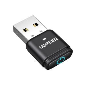 UGREEN 블루투스 5.3 어댑터 및 감지할 수 없는 마우스 지글러, 컴퓨터 노트북용 USB 동글, 스위치 버튼이 있는 무버, 지글 모드 2개, 플러그 앤 플레이