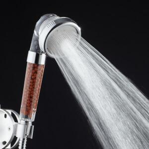 샤워 헤드 3 단 투명 가압 음이온 필터링 된 물 정화