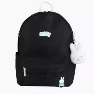 miffy 초등 학생 책가방 백팩 신학기 선물 토끼 캐릭터 가방 블랙 검정색