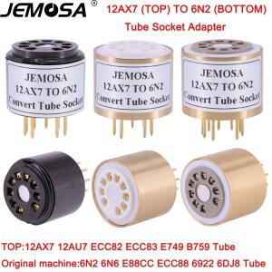 1PC 12AX7 ECC82 TO 6N2 6N1 6N6 6922 E88CC DIY 오디오 증폭기 진공관 변환 소켓 어댑터 HIFI