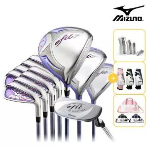 [본사정품] 미즈노 풀세트 에필7 10개구성 여성용 바퀴 휠 캐디백세트 포함