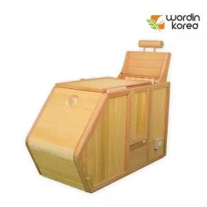 월딘 명작 건식반신욕기 WH-300 국산 가정용사우나 편백나무 반신욕기 스팀 원적외선 히노끼