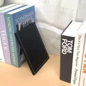 접이식 사각 스탠드 탁상거울 블랙 대 (KYR-WCFC635)