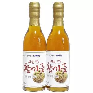 예천참기름 350ml x 2병 청정지역 예천 참깨 100 저온착유 50년전통 선물포장 가능