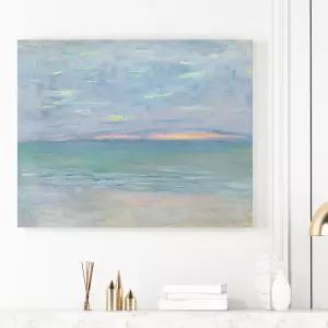 명화 모네 바다풍경 캔버스액자 69x78cm