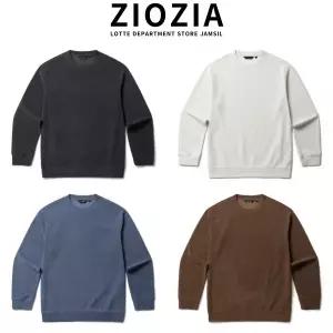 [롯데백화점]리얼지오지아 25FW]신상셔닐텍스쳐지오지아겨울맨투맨ADF4TR1801