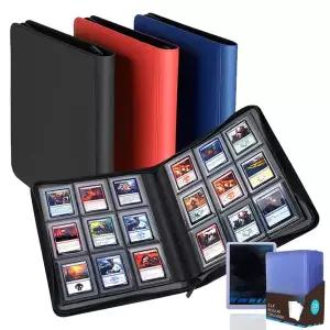 호환  탑로더 바인더는 252개 이상의 탑로더를 수납할 수 있습니다. 3인치 x 4인치 MTG TCG 스포츠 카드용