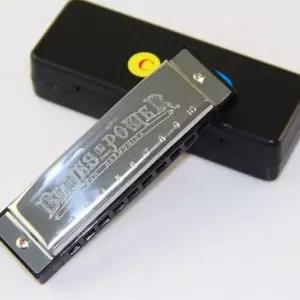 블루스 하모니카 10홀 연습용 블루스 하모니카 입문용 스틸 악기 연주 학습 도구